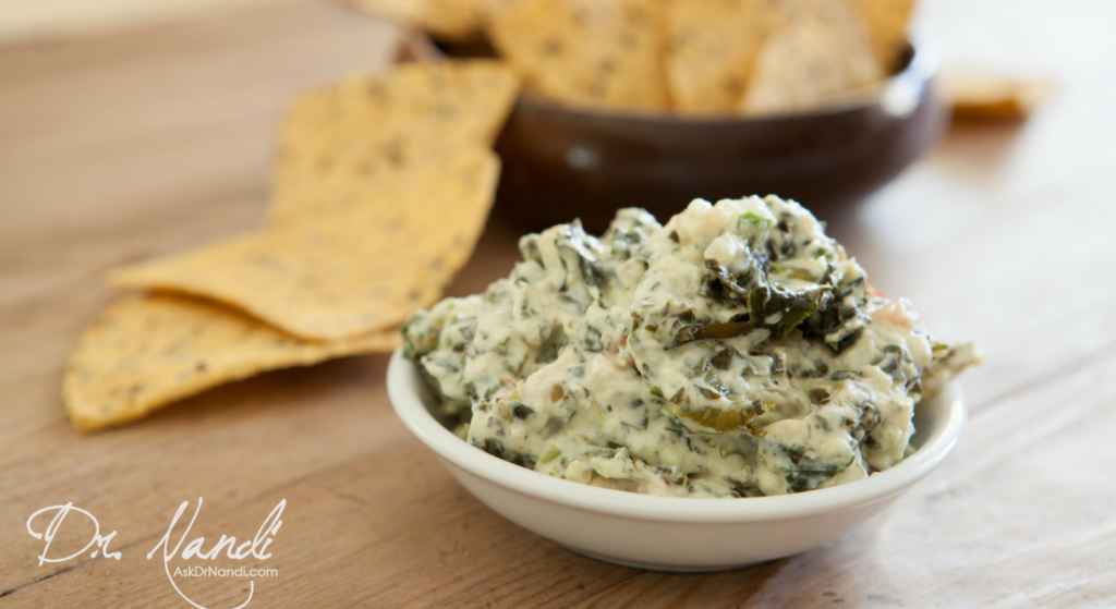 Healthy Artichoke and Kale Dip