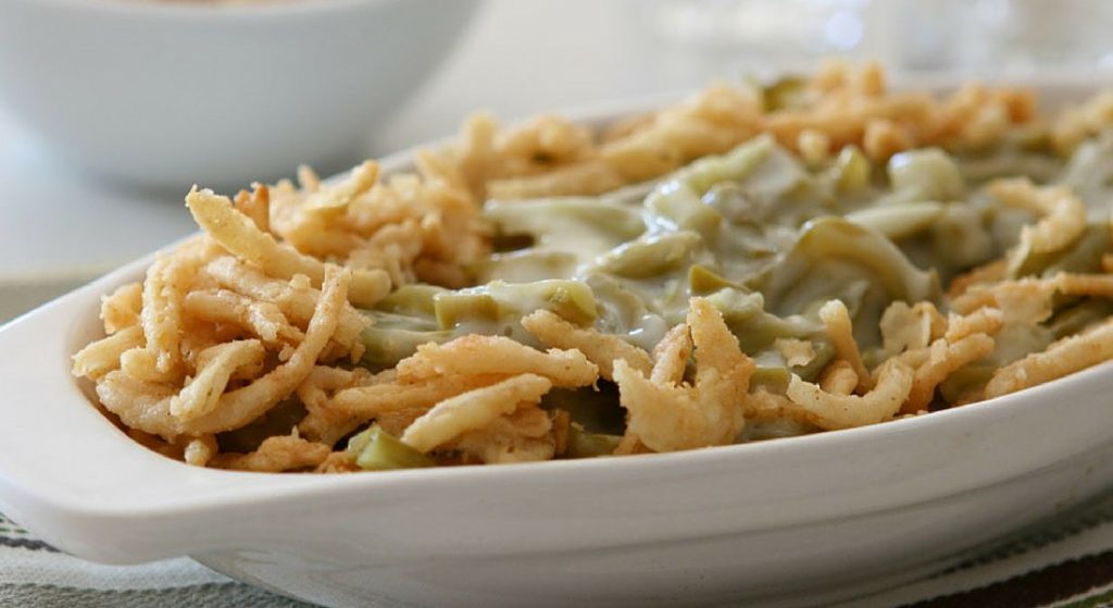 Healthy Thanksgiving Green Bean Casserole