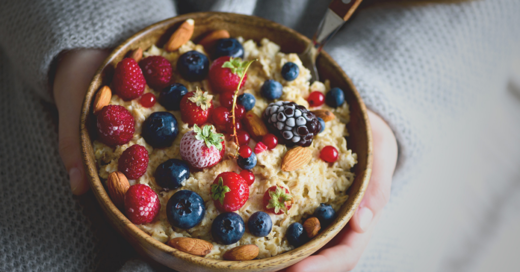 Strawberry, Blueberry Oatmeal