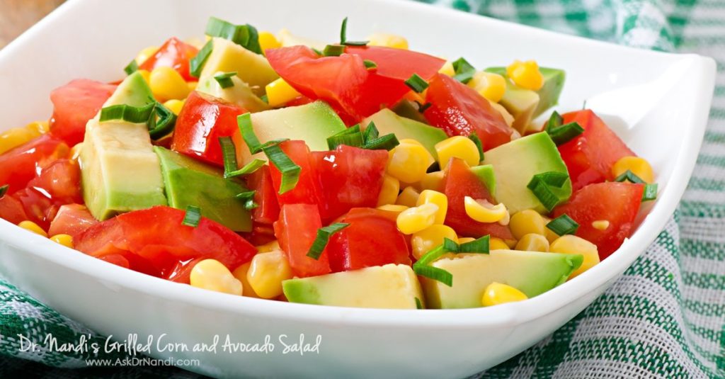 Dr. Nandi's Grilled Corn & Avocado Salad