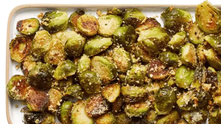 Roasted Brussels Sprouts with Parmesan Recipe + Health Benefits
